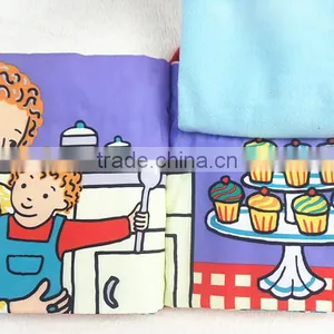 Hot Intelligence Development Baby Kids Educational Cloth Books Soft Series Colorful Fabric Kid Learning Book thumbnail-6
