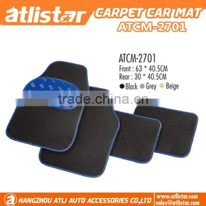 Pvc Anti-slip Backing 5pcs Carpet Floor Car Mats thumbnail-1