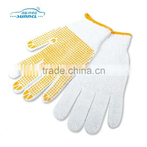 Anti Slide Cotton Cheap Work Gloves With Glue Spot thumbnail-1