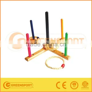 Garden Game 4 Quoits Colorful Wooden Ring Toss Game Ring Toss thumbnail-1