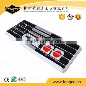 EU Market Phthalate Free Printing Beach Airbed Big Self Inflating Inflatable Water Float Mattress thumbnail-1
