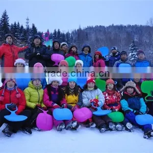 Kids/Adult Winter Sports Thicken Plastic Grass Skiing Pad Sled Board Snow Sledge thumbnail-2