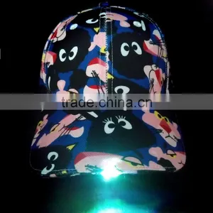 2016 Hot Selling LED Baseball Cap With LED Light on the Visor thumbnail-2