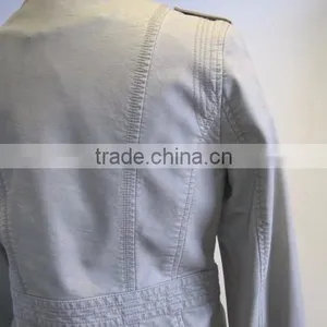 Men's Apparel Top Quality Wenzhou pu Leather Jacket thumbnail-6