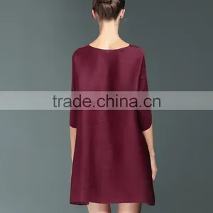 Lovely Cat Print Women Loose Custom Design Casual Dress thumbnail-6