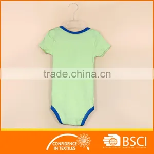 Baby Summer Wear Stripe Printed Fish Short Sleeve Romper thumbnail-2