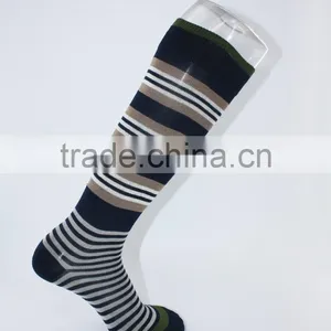 100% Cotton Fancy Knee High Strip Happy Socks Men thumbnail-2