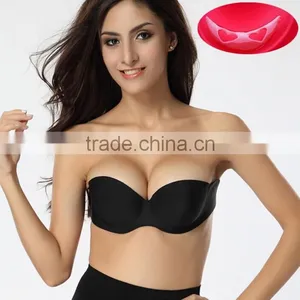 One Piece Strapless Invisible Factory Price Bra thumbnail-1