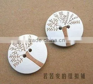 Tree Wood Buttons Natural Wood Buttons Costume Accessories thumbnail-1