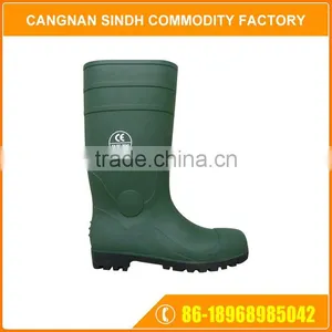 Custom PVC Break Resistance Steel Toe Boots For Chemical Industry thumbnail-1