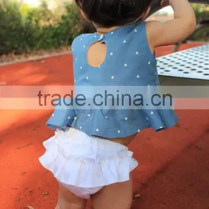 Top Quality Cotton Shorts Plain White Kids Underwear Infant Baby Bloomer thumbnail-3