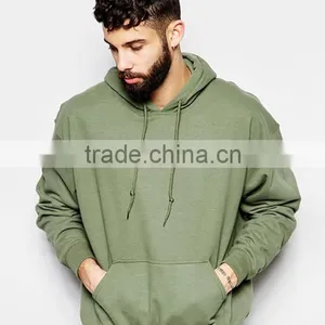 Customized Light Green Mens Causual Hoodies thumbnail-1
