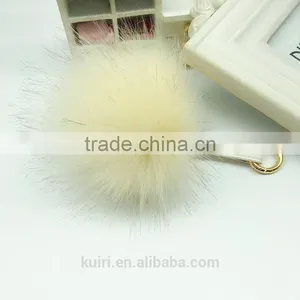 10cm Fur Keychain Quality Plush Ball Llaveros Chaveiro Faux Fur Fashion Cute Metal Key Chain for Women Bag Ring Wholesale Price thumbnail-3
