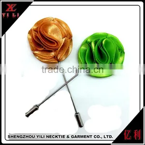 Stock Felt Flower Men's Lapel Pin,brooch Metal Crafts for Men thumbnail-2