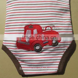 OEM or Stocked 100% Cotton Newborn Infant Baby Romper Coffee Cotton Jumpsuit Pattern thumbnail-5