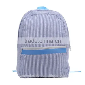 Monogrammed Toddle Seersucker Backpack thumbnail-2