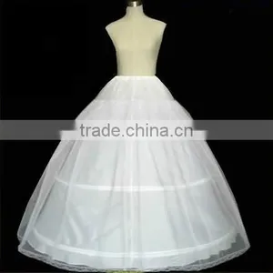 Three Hoops Petticoats for Ball Gown Adjustable Sizes Crinoline Bridal Accessories Underskirt for Wedding/Prom/Quinceanera Dress thumbnail-1