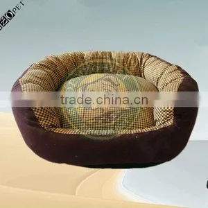 Super Short Velour Dog Bed thumbnail-1