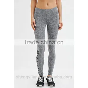 Ladies Wholesale Fitness Side Print Elastic Tight Yoga Wear,gym Wear Sportswear Legggins/pants Bulk thumbnail-1