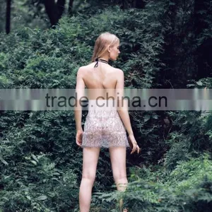 The New 2015 European and American Lingerie Sleepwear Foreign Trade the Original Single Wholesale Sexy Bud Silk Condole Belt Nig thumbnail-4