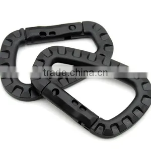 Outdoor Placstic POM D Shape Buckle Camping Climbing Carabiner Mountaineering Buckle Keychain Hook Y-280 thumbnail-1