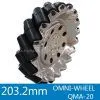 203.2 Steel Mecanum Robot Wheel QMA-20 thumbnail-1