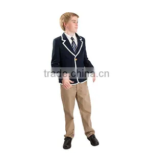 Custom 100%Polyester School Uniforms Navy Blazers thumbnail-5