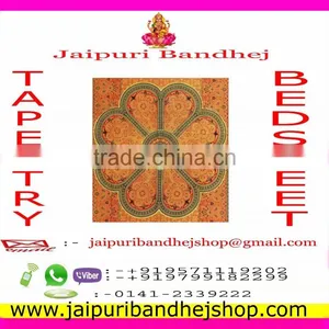 Jaipuri Bandhej Mandala Tapestry for Women thumbnail-4
