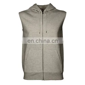 Wholesale Custom Sleeveless Hoodie thumbnail-2