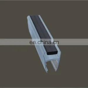 PVC Magnetic Shower Door Seal Strip for 180 Degree Glass Doors thumbnail-1