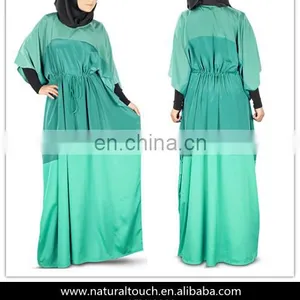 Perfect Three Color Dubai Kaftan Elegant Abaya Crepe Maxi Dress (16050403) thumbnail-1