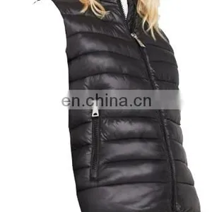Chinese Manufacturer 100% Polyester Casual Women Padding Vest thumbnail-3