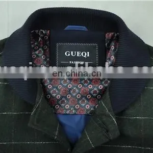 Fashion Plain Woolen Classic Varsity Jacket Men thumbnail-4