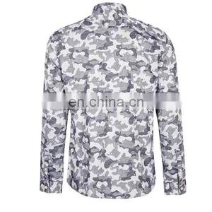 2016 Fashion Camouflage Men Casual Shirt in ShenZhen thumbnail-3