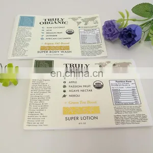 Customized Colorful Printing Adhesive PVC Sticker Organic Vegetables Packaging Label thumbnail-4