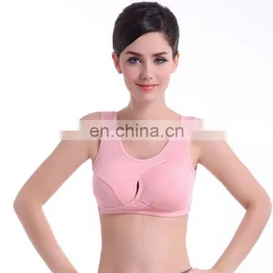 2016 Wholesale 100% Cotton Fitness Gym Wear Sports Bra#WX0029 thumbnail-1