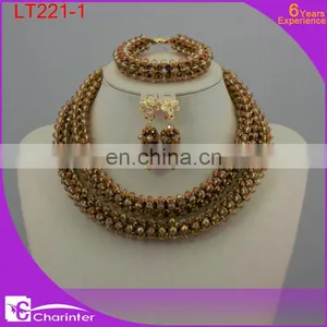 African Coral Beads Jewelry Set LT220-1 thumbnail-4
