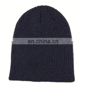 Fisherman Custom Slouchy Blank Knitted Beanie Cap, Norway Outdoor Running Snow Woven Strip Long Beanie thumbnail-3
