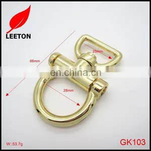 Good Quality Fashion 25mm Shiny Gold Bag Snap Hook thumbnail-2