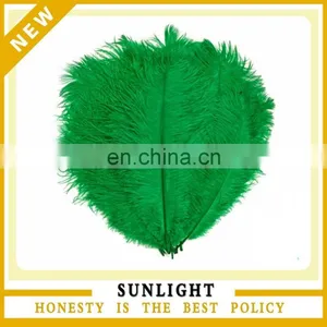 Wedding Decoration Artificial Green Ostrich Feather thumbnail-1