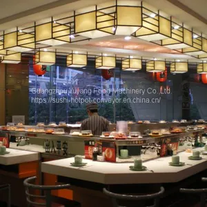Automatic Rotate Sushi Conveyor Belt Machine: Michaeldeng@gdyuyang.com thumbnail-2