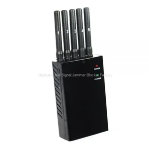Chinajammerblocker.com : Portable 5 Antenna 3G Phone GPS and Bluetooth Jammer thumbnail-1