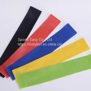 Colorful 5pcs 100% Natural Latex Resistance Bands for Home Gym Workout thumbnail-1