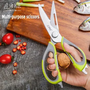 Cross-border Multi-functional Kitchen Scissors Household Scissors Chicken Bone Scissors Food Scissors Meat Scissors Shrimp Fish Bone Refrigerator Scissors thumbnail-1