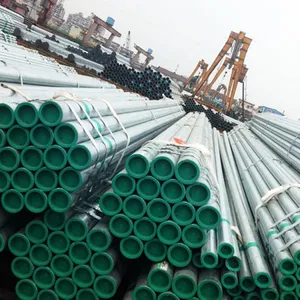 BS1387 Galvanized Steel Round Pipe / Gi Tube / Hot Dipped Galvanized Steel Pipe thumbnail-1