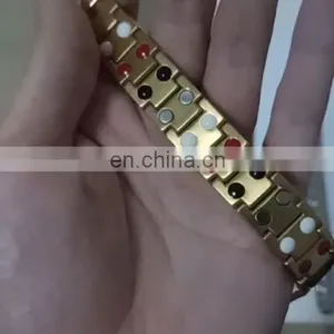 Healthcare Germanium Negative Stainless Bio Magnetic Bracelet Pain Relief Energy Bracelet thumbnail-1