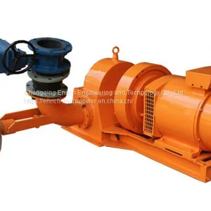 Mini Micro Small Horizontal Hydroelectric Hydro Power Permanent Magnet Generator Alternator Water Impulse Pelton Scoop Turbine Generator for Small Hydroelectric Power Plant thumbnail-2
