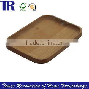Solid Wood Square Tray,Food Tray Plate,Natural Fruit Tray Plate thumbnail-1