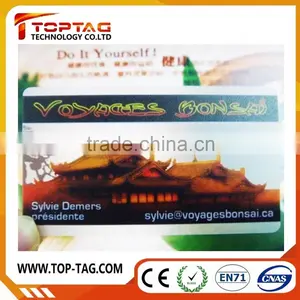 High Quality Printing Silver PVC Transparent Business Card thumbnail-3