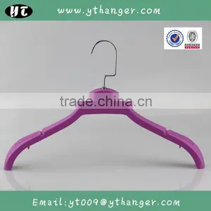 HA6970 Fashionable Purple Rubber Coating Custom Branded Coat Hanger Supplier's Choice thumbnail-2